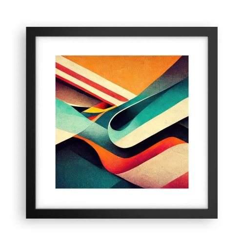 Poster in een zwarte lijst - Intensieve compositie - 30x30 cm