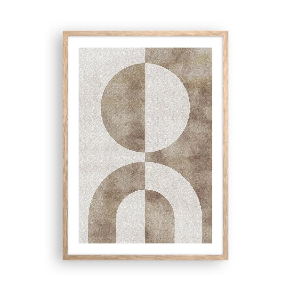 Een poster in een licht eiken lijst - Gelijkenissen en verschillen - 50x70 cm