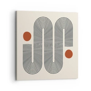 Schilderen op canvas - Van het begin tot het eind - 70x70 cm