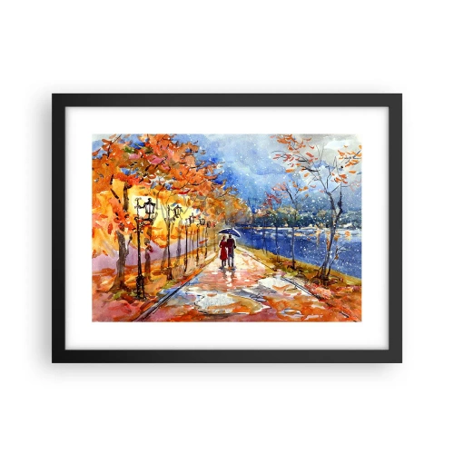 Poster in een zwarte lijst - Samen tot de grens van de tijd - 40x30 cm