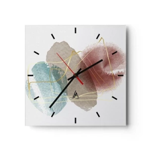 Wandklok - Klok - Koralen van de ruimte - 30x30 cm