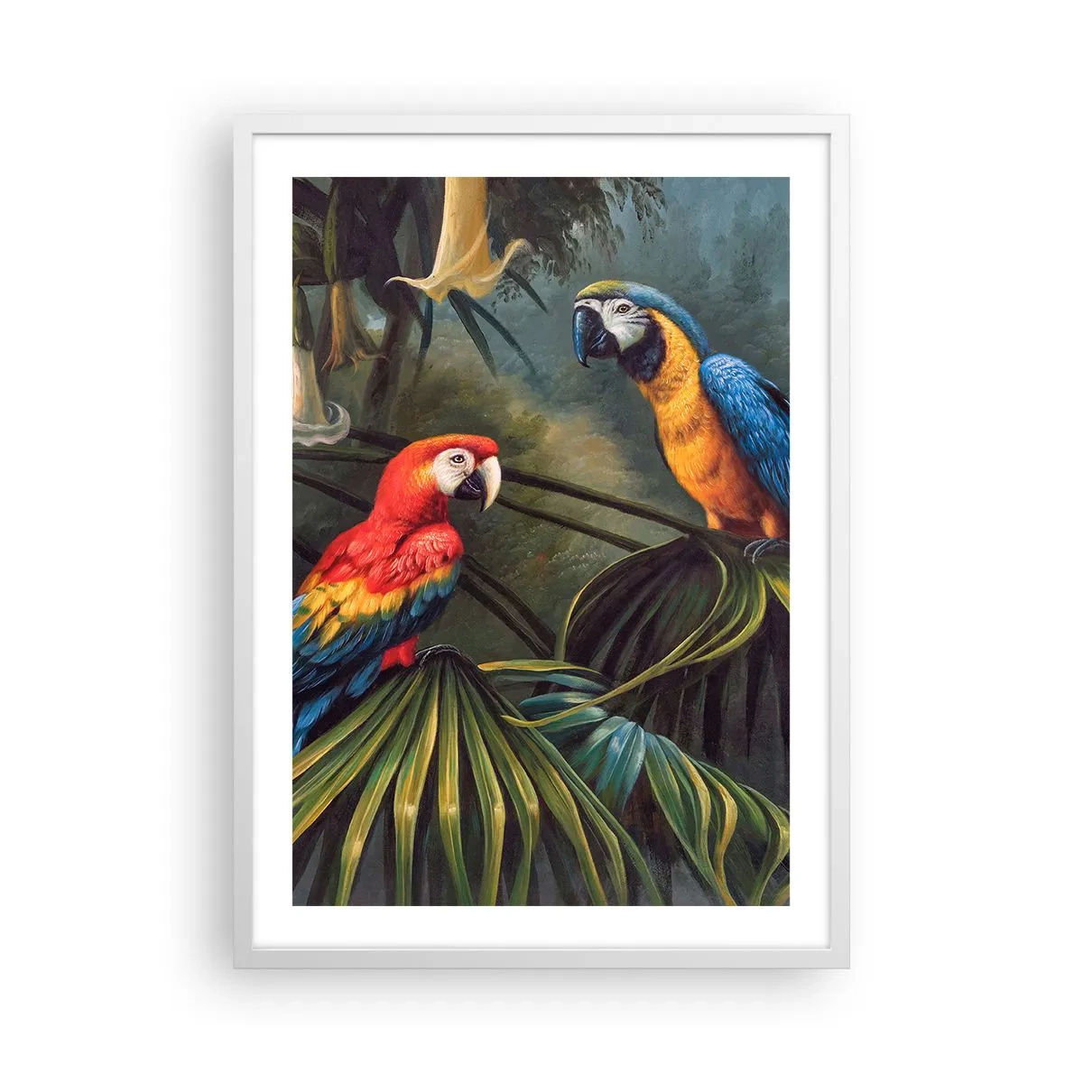 Poster in een witte lijst - Romantiek in de tropen - 50x70 cm