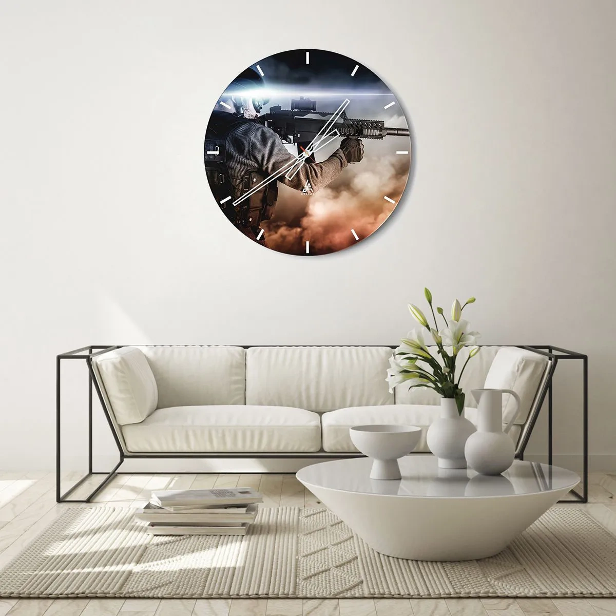 Wandklok - Klok - Gewoon een held - 40x40 cm