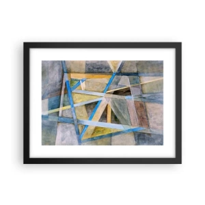 Poster in een zwarte lijst - Recht of diagonaal? - 40x30 cm