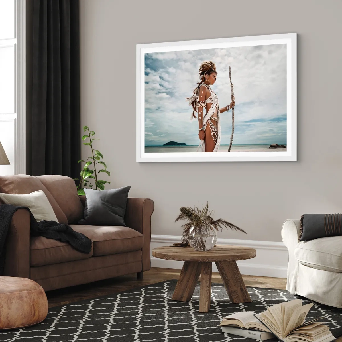 Poster in een witte lijst - Koningin van de tropen - 70x50 cm