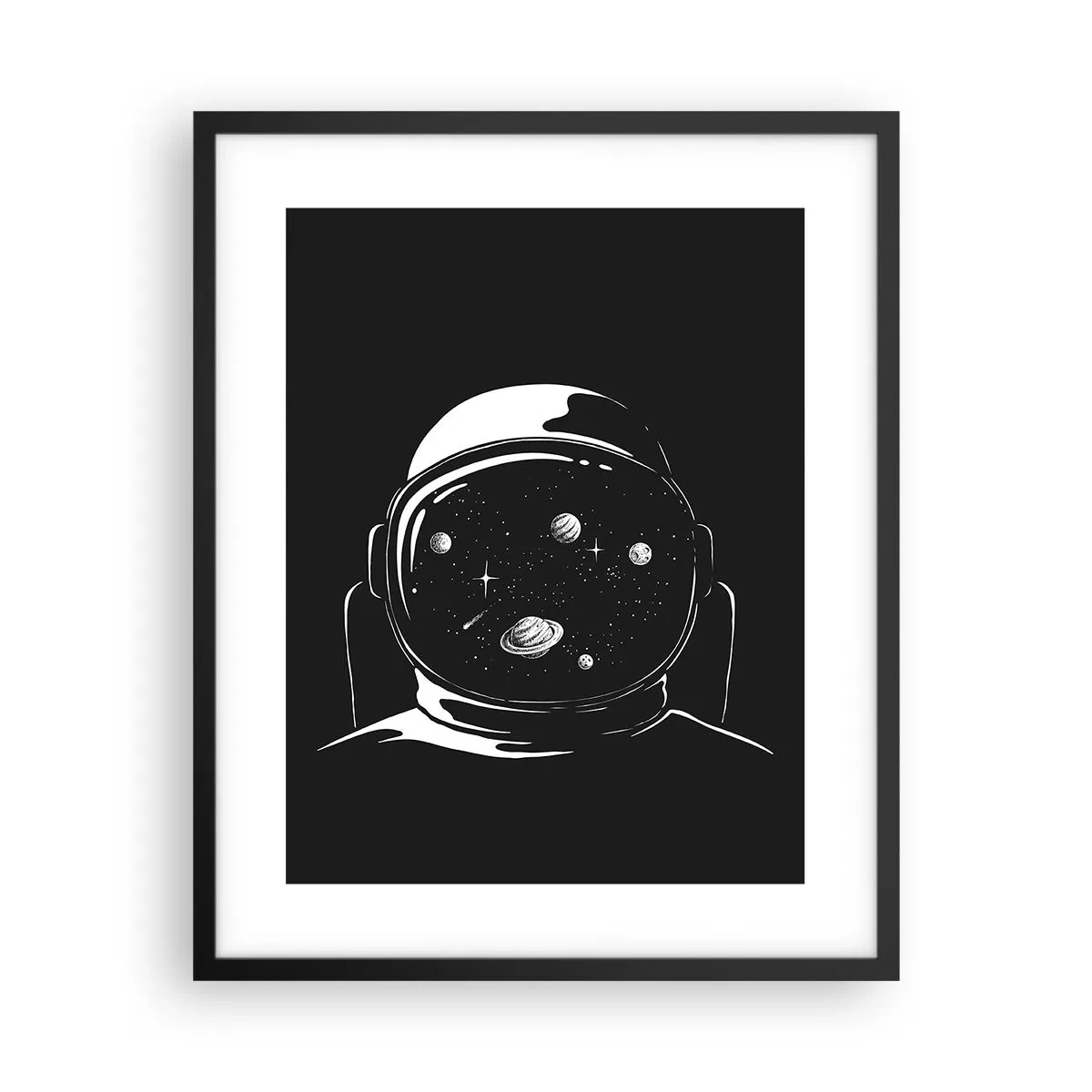 Poster in een zwarte lijst - Mooi uitzicht - 40x50 cm