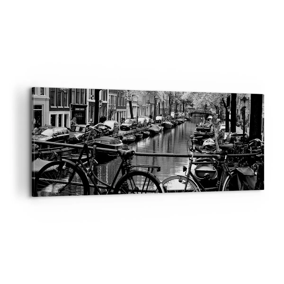 Schilderen op canvas - Een heel Nederlands uitzicht - 100x40 cm