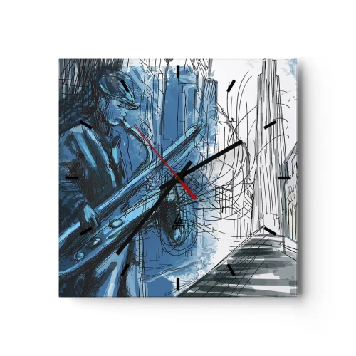 Wandklok - Klok - Stedelijke Rapsodie - 30x30 cm