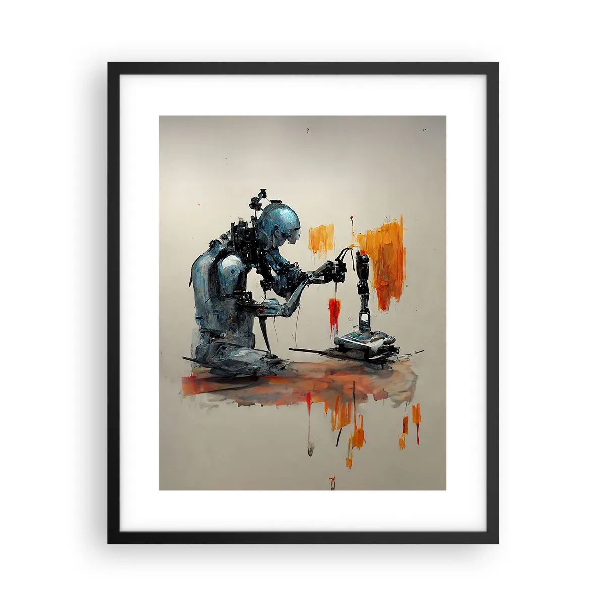 Poster in een zwarte lijst - Morgen al… - 40x50 cm