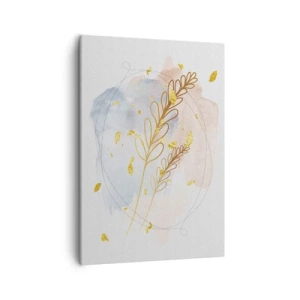 Schilderen op canvas - Gouden explosie - 50x70 cm