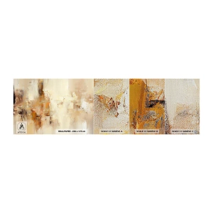 Fotobehang Monster Premium Canvas - Ziel van Amber - Abstractie, Deel, Minimalisme - 100x30 cm