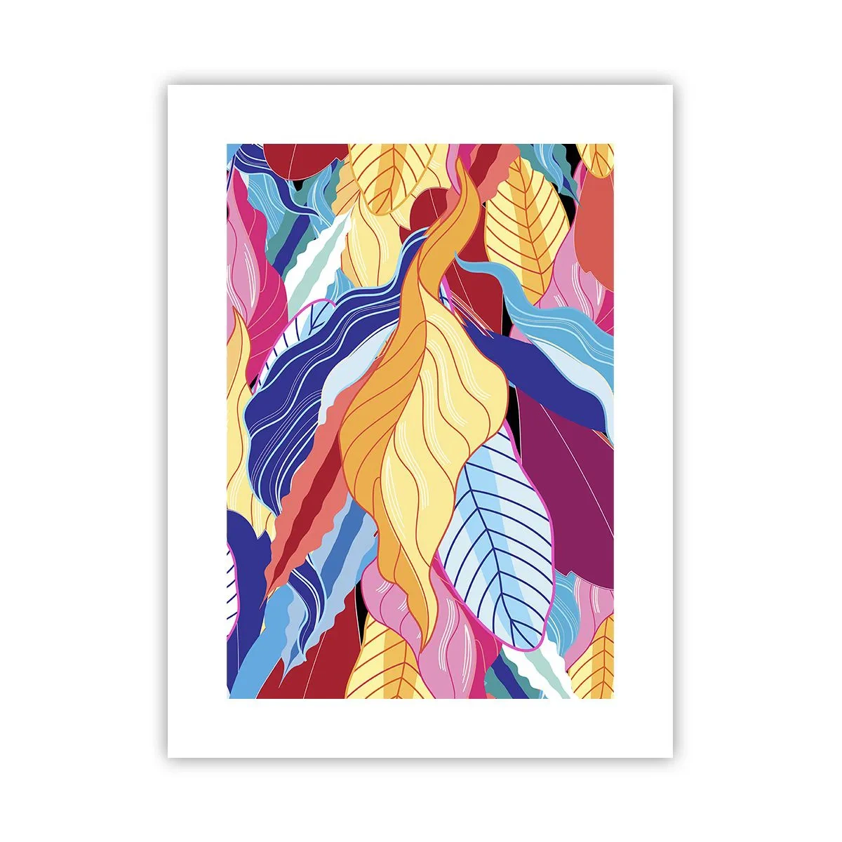 Poster - Een kleurrijke puinhoop - 30x40 cm