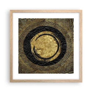 Een poster in een licht eiken lijst - Glamour-compositie - 40x40 cm