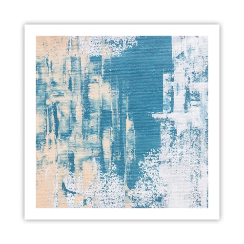 Poster - Door een ijspegel - 60x60 cm