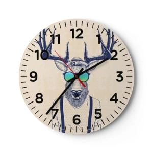 Wandklok - Klok - Wie had je verwacht? - 40x40 cm