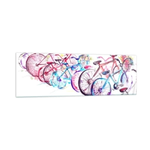 Schilderen op glas - Congres van de Antymoto-club - 160x50 cm