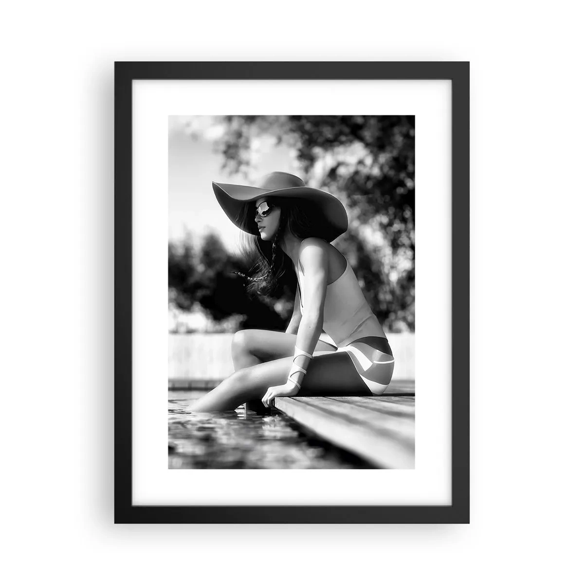 Poster in een zwarte lijst - Zomerdroom - 30x40 cm