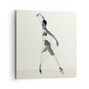 Schilderen op canvas - In het theater van de wereld - 60x60 cm