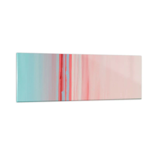 Schilderen op glas - Abstractie bij dageraad - 90x30 cm