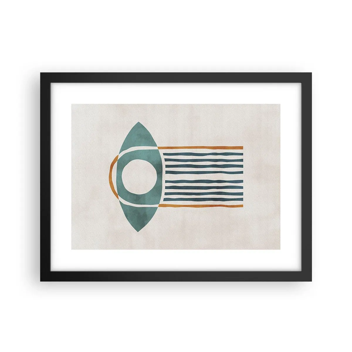 Poster in een zwarte lijst - Tekens en rituelen - 40x30 cm