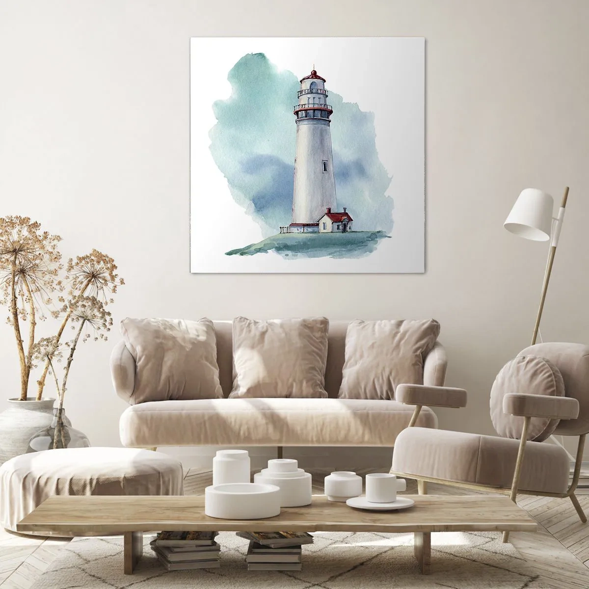 Schilderen op canvas - Blue's zachtaardige zus - 60x60 cm