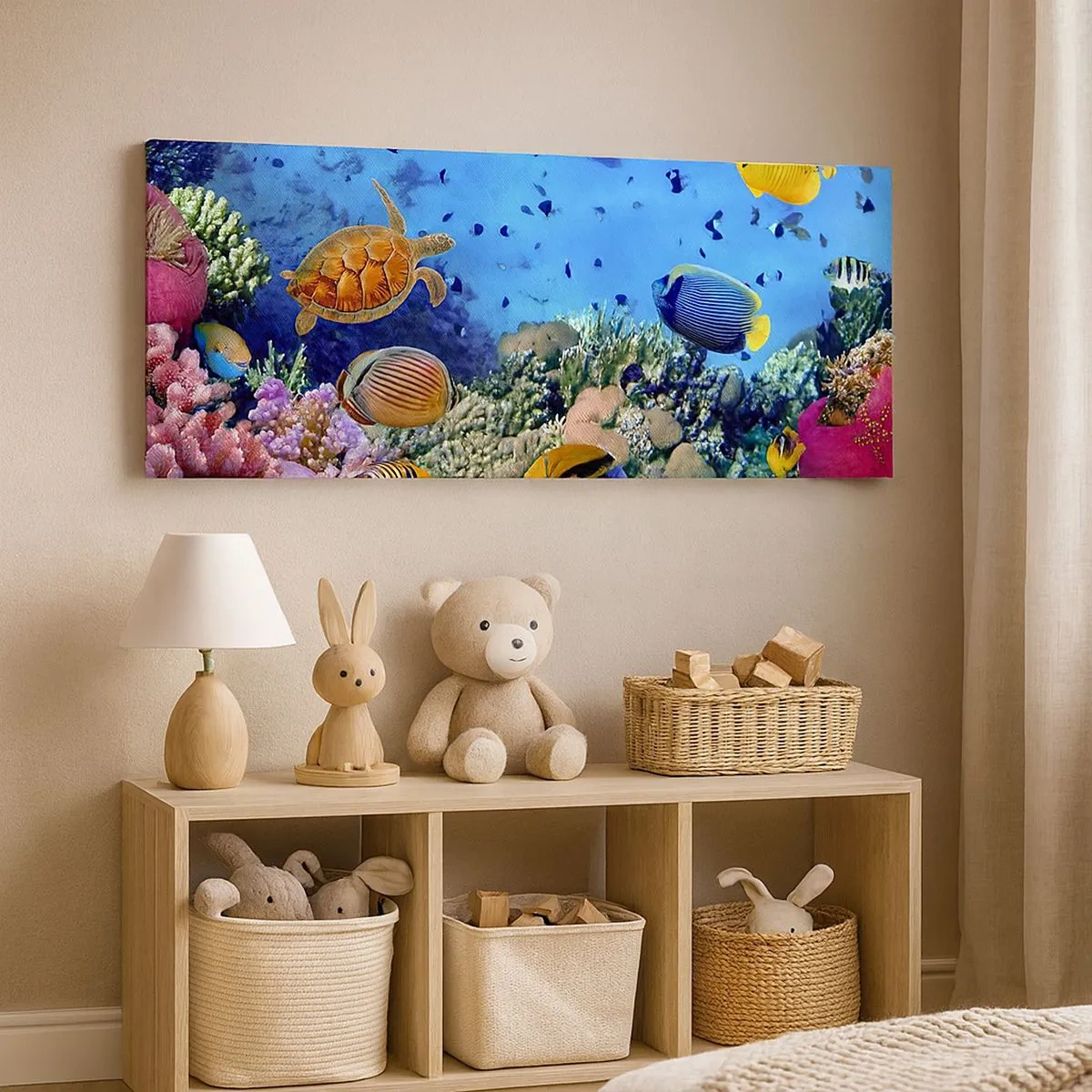 Schilderen op canvas - En wat weten we over het leven... - 100x40 cm