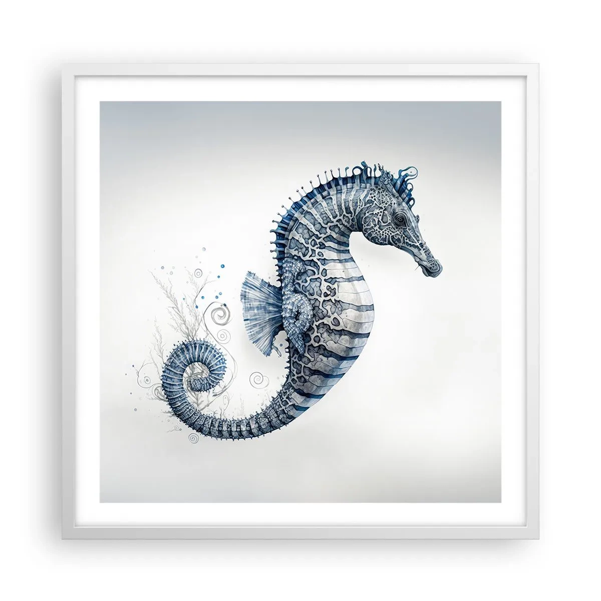 Poster in een witte lijst - Een subtiele grap van de natuur - 60x60 cm