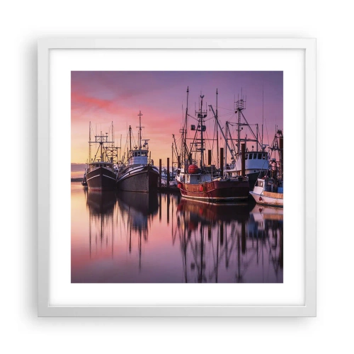 Poster in een witte lijst - Voor de volgende dag - 40x40 cm