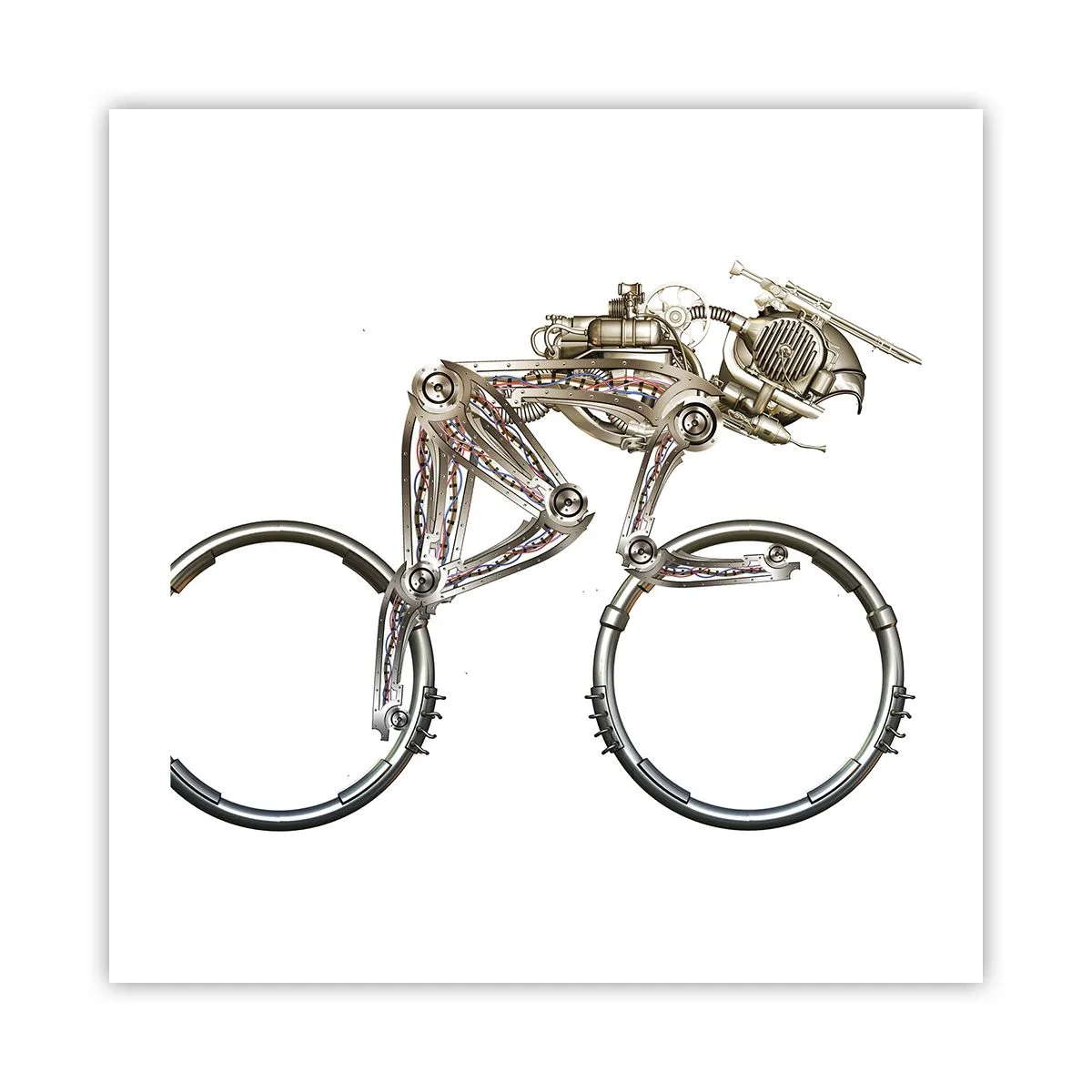 Poster - Een prachtige machine - 50x50 cm