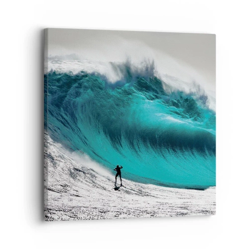 Schilderen op canvas - Uitdaging aanvaard - 30x30 cm