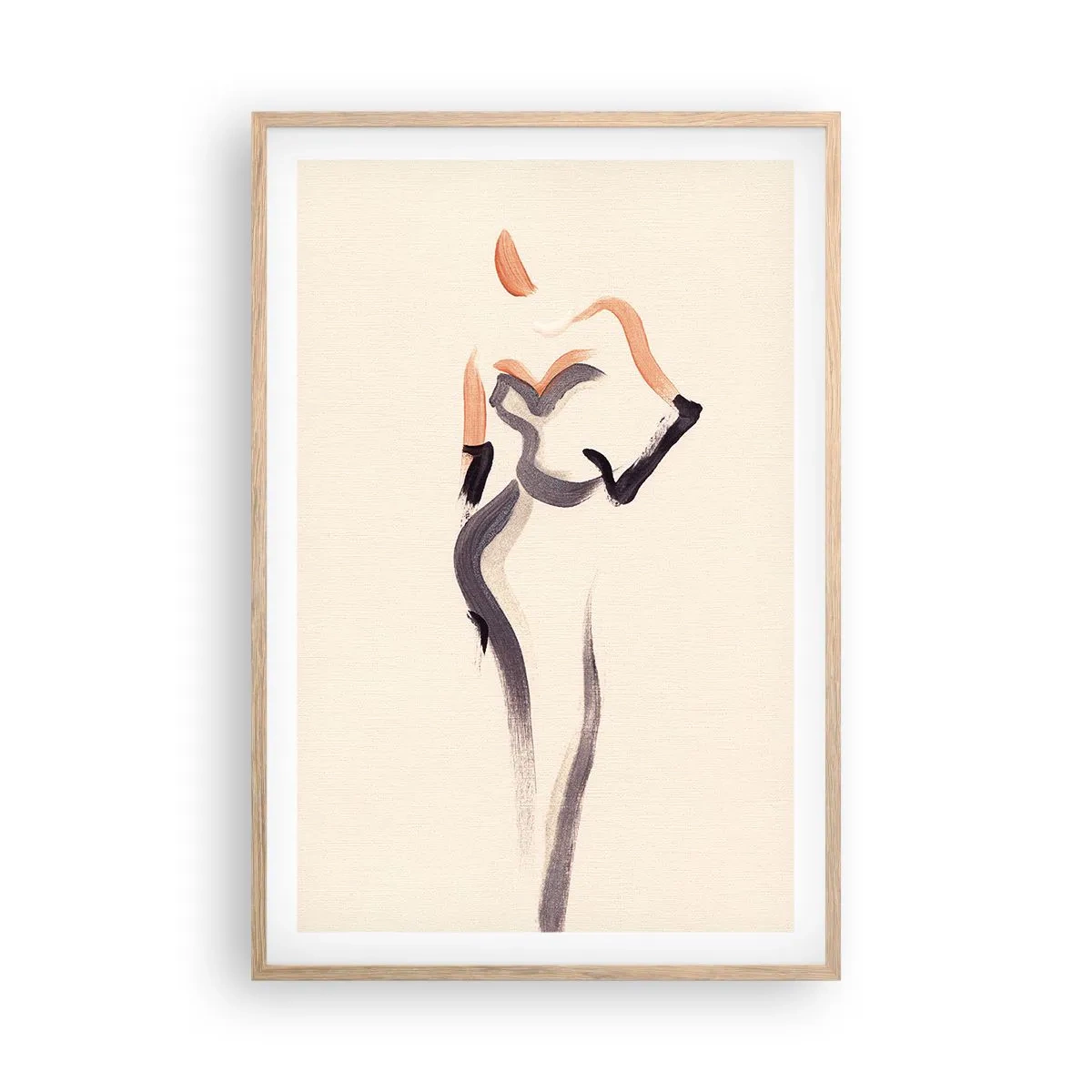 Een poster in een licht eiken lijst - Uit de gouden jaren van Hollywood - 61x91 cm