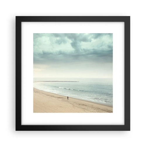 Poster in een zwarte lijst - op zoek naar vrede - 30x30 cm