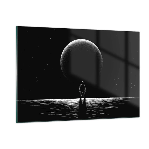 Schilderen op glas - Oog in oog - 120x80 cm