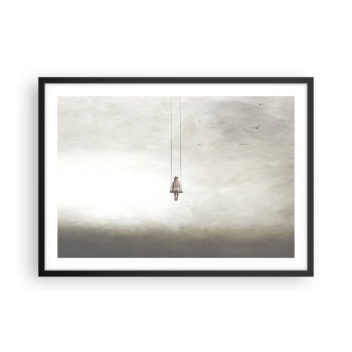 Poster in een zwarte lijst - Een kind in ons - 70x50 cm