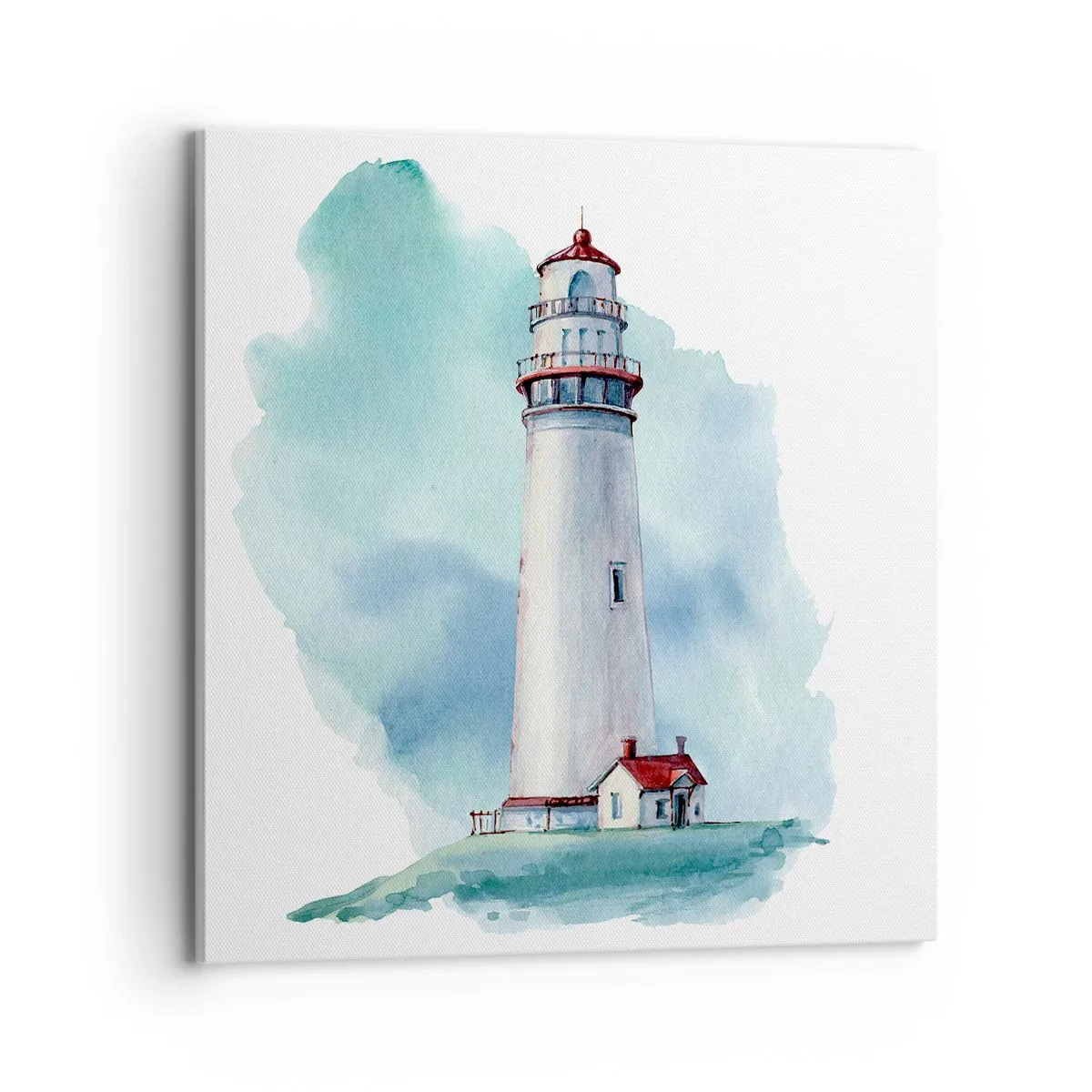 Schilderen op canvas - Blue's zachtaardige zus - 70x70 cm