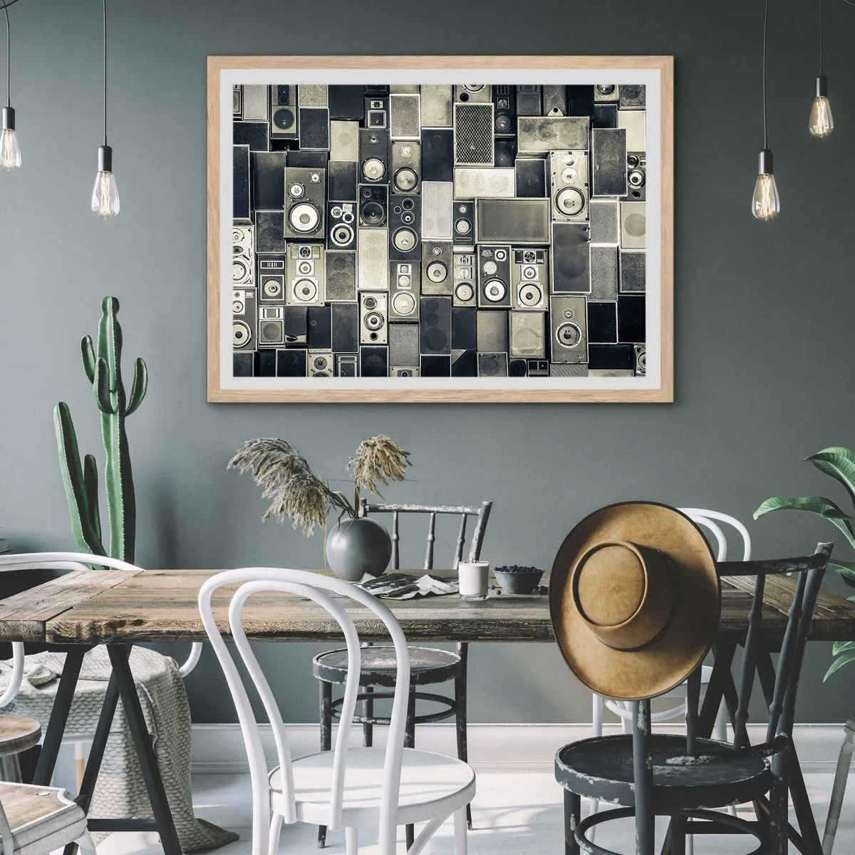 Een poster in een licht eiken lijst - En alles is goed - 50x40 cm