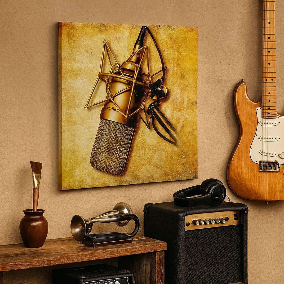 Schilderen op canvas - De gouden jaren van radio - 30x30 cm