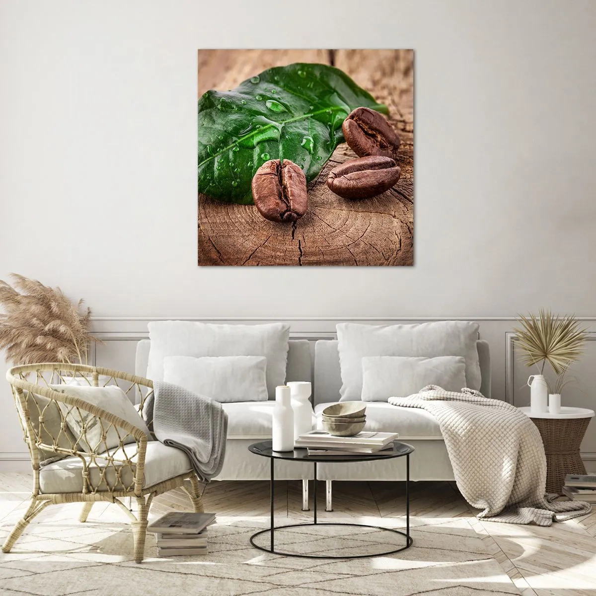 Schilderen op glas - De meest ware en zwarte - 50x50 cm