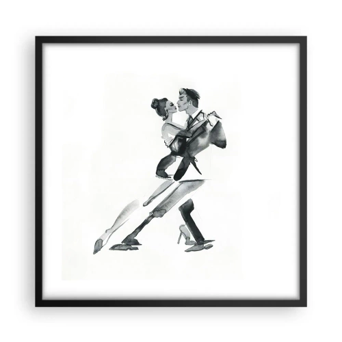 Poster in een zwarte lijst - In één slag - 50x50 cm
