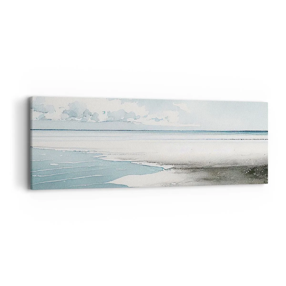 Schilderen op canvas - Zachte vloed - 90x30 cm
