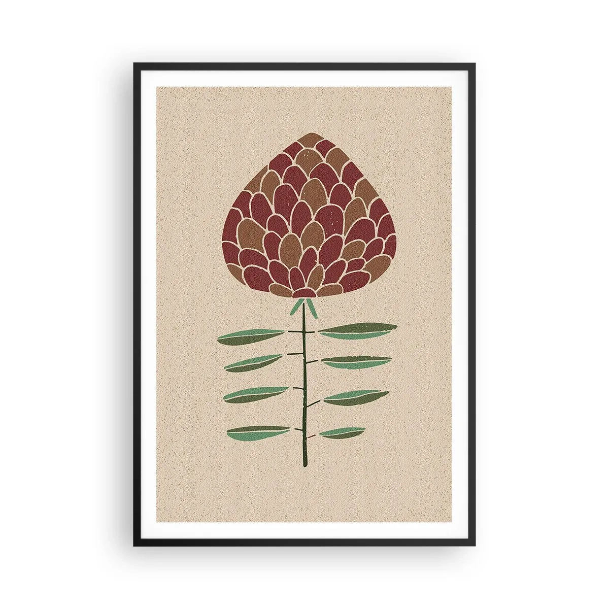 Poster in een zwarte lijst - Als een geweldige kerel - 70x100 cm