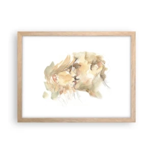 Een poster in een licht eiken lijst - De helft gevonden? - 40x30 cm