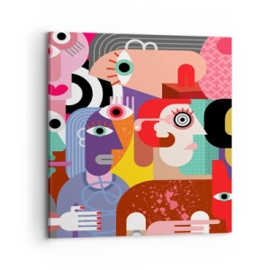 Schilderen op canvas - Wij zijn van de heer Picasso - 70x70 cm