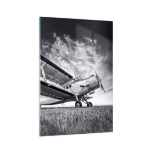 Schilderen op glas - De gevleugelde zwerver - 70x100 cm