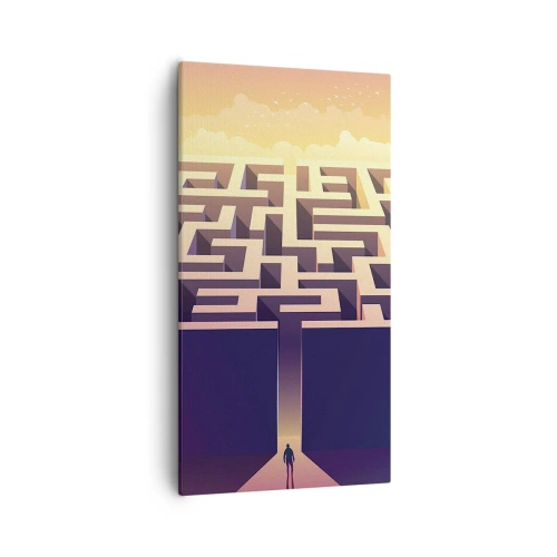 Schilderen op canvas - Beslissingstijd - 55x100 cm