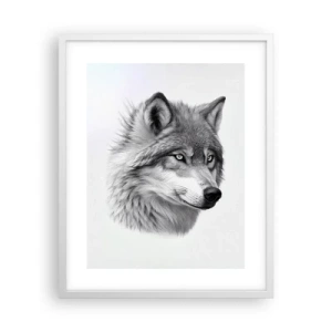 Poster in een witte lijst - Alfa – zonder twijfel - 40x50 cm
