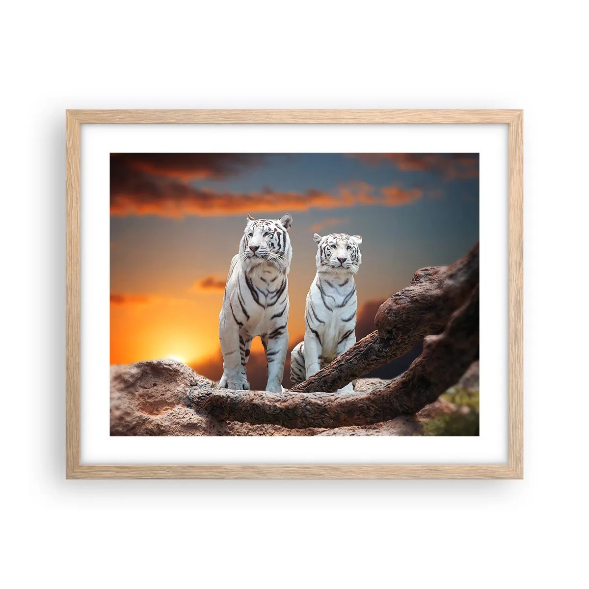 Een poster in een licht eiken lijst - Net als in Narnia - 50x40 cm