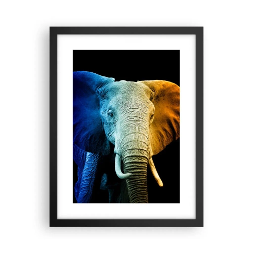 Poster in een zwarte lijst - Excentriek, niet raar - 30x40 cm