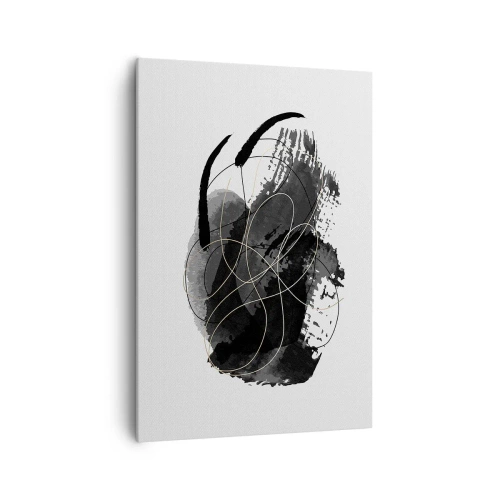 Schilderen op canvas - Gemaakt uit zwart - 70x100 cm