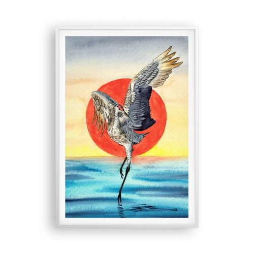 Poster in een witte lijst - Het is tijd om terug te gaan - 70x100 cm
